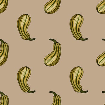 yellow squash decorative pattern vector