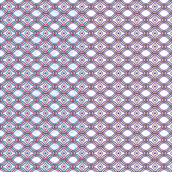 Geometric Weave A Seamless Red and Blue Repeating Motif vector