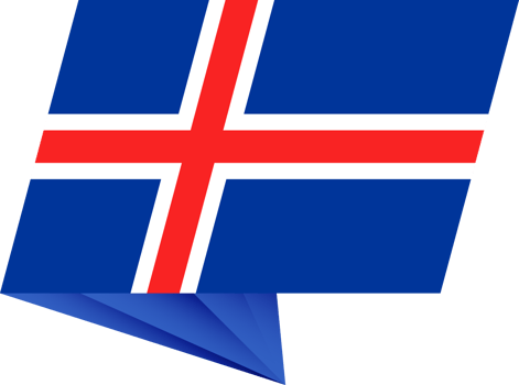 Iceland pin flag png