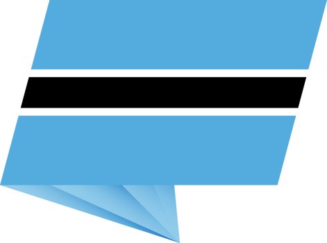 Botswana pin flag png