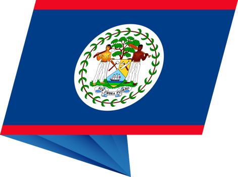 Belize pin flag png