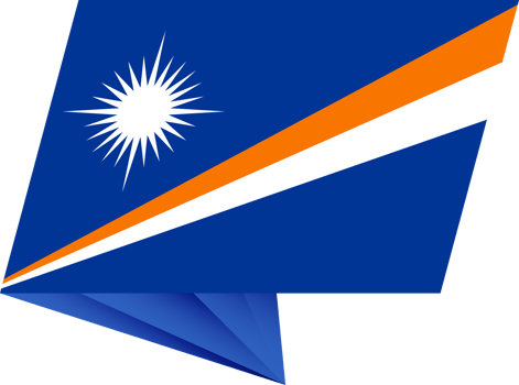 Marshall Islands pin flag png