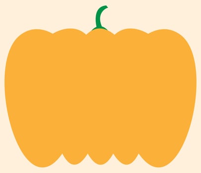 Pumpkin, gourd, orange and green colors, fall vegetables, Halloween pumpkin, October and November vegetables, suitable for Halloween cards and banners and signs and tags, vegetables shop logo vector