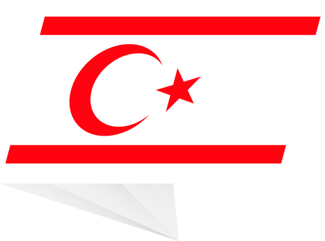 Northern Cyprus pin flag png
