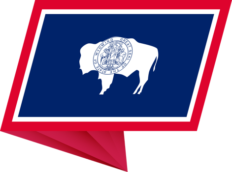 Wyoming pin flag png