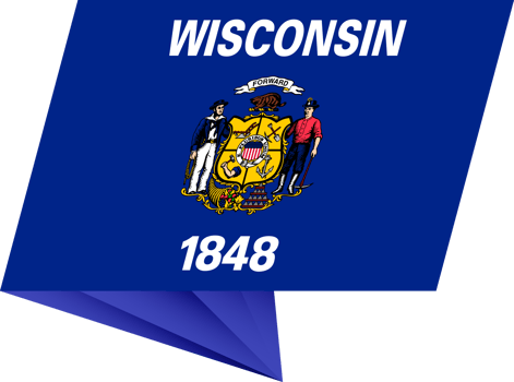 Wisconsin pin flag png