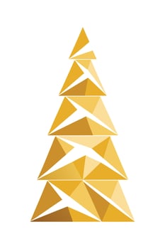 elegant Christmas tree illustration vector