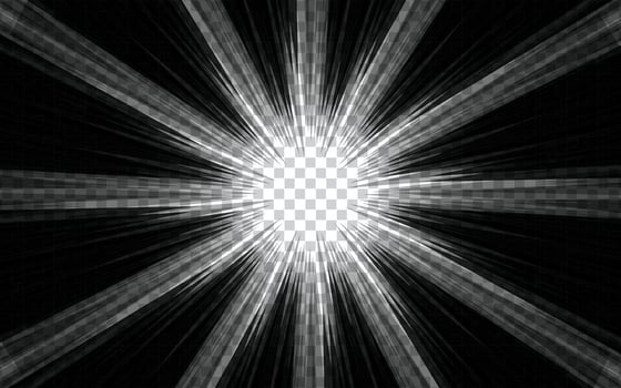 Comic and manga speed line background. Superhero action, explosion background vector