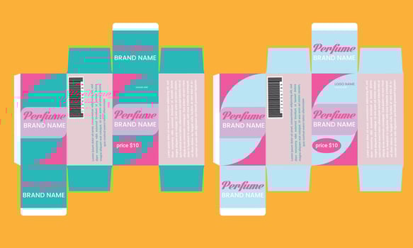Perfume Bottle Packaging vector