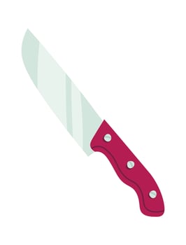 Knife flat icon Dishware for cooking Kitchen utensil vector