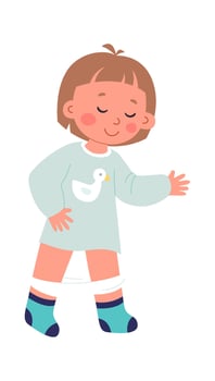 Kids go to toilet flat icon Hygiene Self Care vector