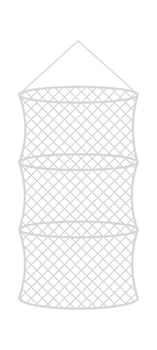 Big fishnet flat icon Fishing industry Fisherman equipment vector