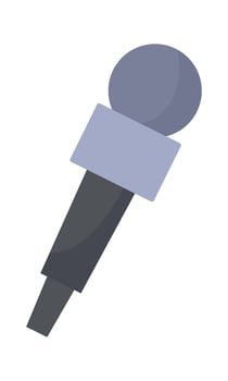 Microphone flat icon Voice recording equipment flat icon vector