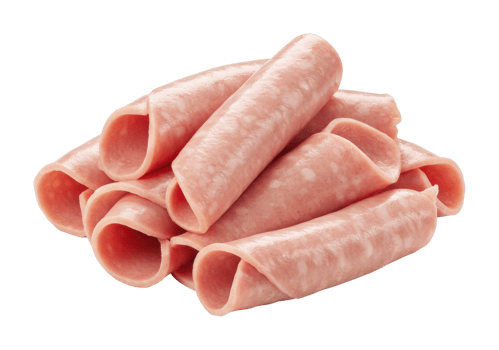 Delicious deli meat preparation kitchen food photography bright lighting close-up culinary art png