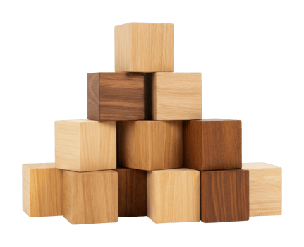 Creative building blocks arrangement playroom photography indoor high angle learning tool png