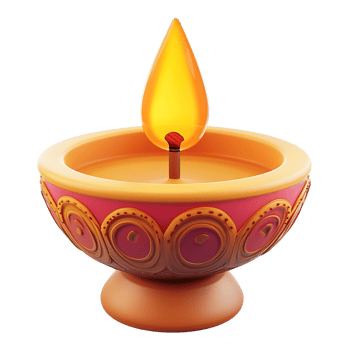 Decorative candleholder with intricate designisolated on a transparent background. png