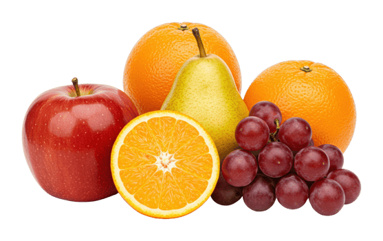 Fresh fruit display market photography indoor close-up healthy living png