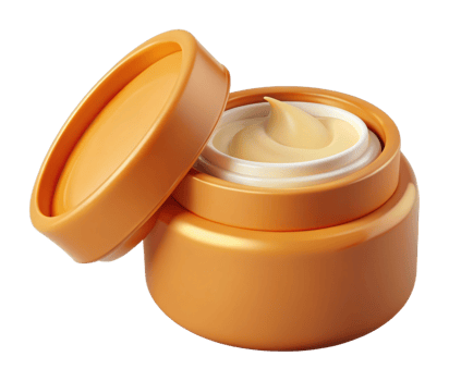 Moisturizing cream application for skincare home vanity beauty product bright lighting close-up view png