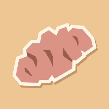 croissant illustration in a minimalist style vector