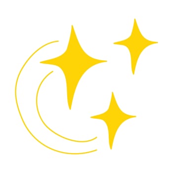 winkling stars. Shine icon, Clean star icon. doodle sparkle star isolated on white background vector