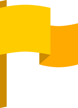 Yellow icon pole flag png