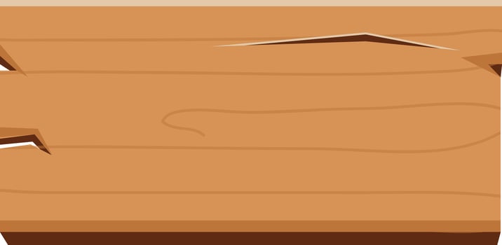 Wooden Sign Board. Isolated on White Background vector