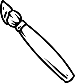 Paint Brush Doodle vector