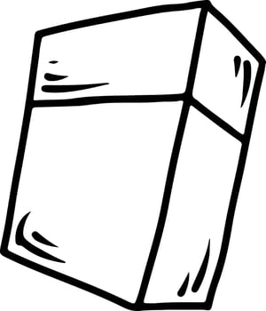 Eraser Doodle Illustration vector