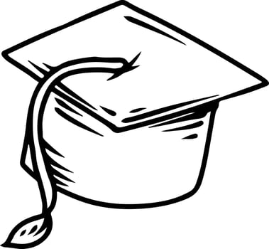 Graduation Cap Doodle vector