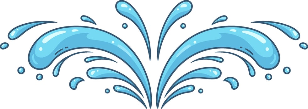Water splash illustration vector