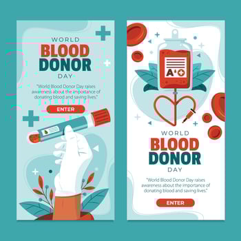 Blood donation awareness illustration vector