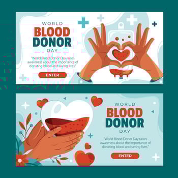 Hands showing heart with blood vector