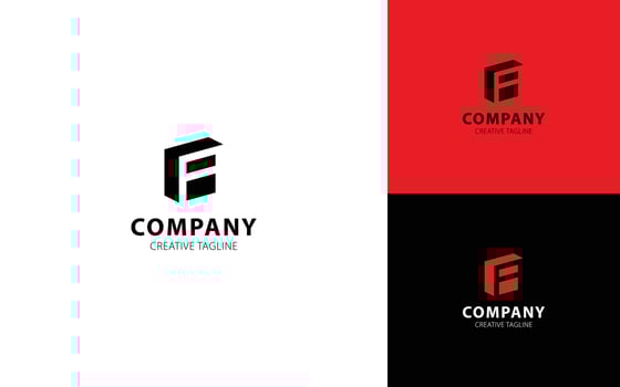 Letter A 3D logo design for your brand with isometric top-right view vector