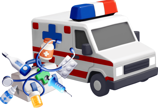 3D Illustration of Emergency Medical Equipment png
