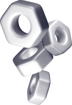 Abstract Floating 3D Hexagonal Shapes png