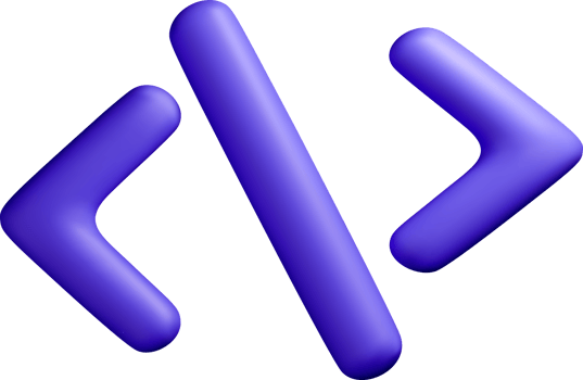 Stylized 3D Abstract Shapes in Purple Hue png