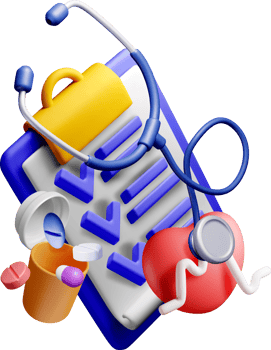 3D Medical Tools and Prescription Elements png