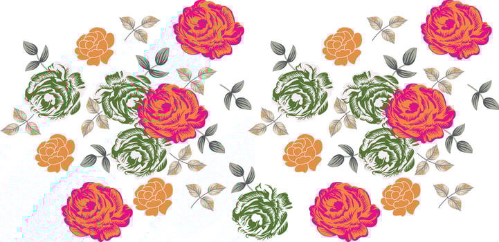 paisley flower seamless pattern . traditional floral paisley pattern vector