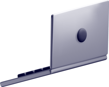 3D Laptop Design with Modern Aesthetics png