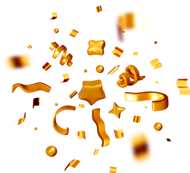 Dynamic 3D Golden Shapes in Motion png