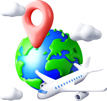 3D Illustration of Travel and World Exploration png
