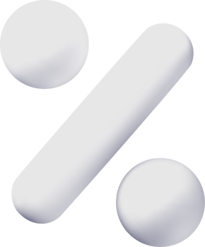 Three-Dimensional Percent Symbol Representation png