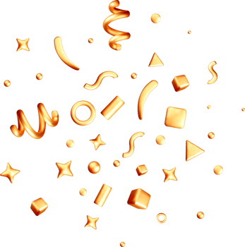 Colorful 3D Geometric Shapes and Patterns png