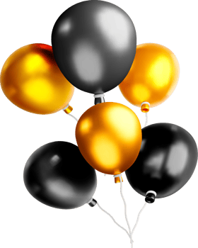 Colorful 3D Balloons for Celebrations. png