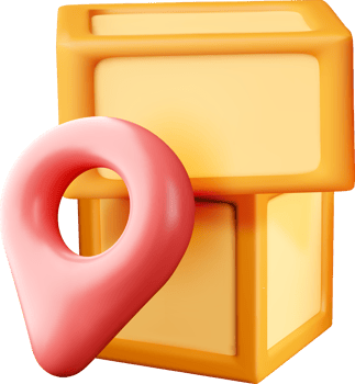 Colorful 3D Blocks and Location Pin Design png