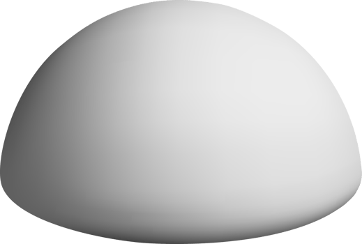 Simple 3D Shape with Smooth Curved Surface png