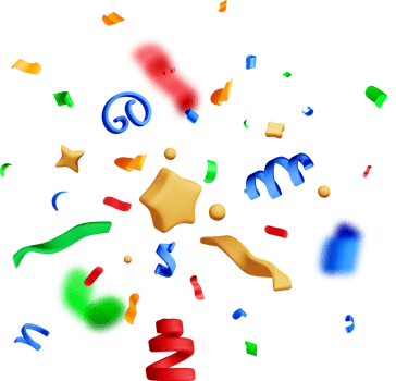 Colorful 3D Shapes in Dynamic Explosion png