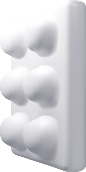 3D Abstract Shape with Smooth Curved Elements png