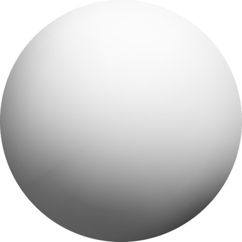 Spherical 3D Object with Smooth Gradient Finish png
