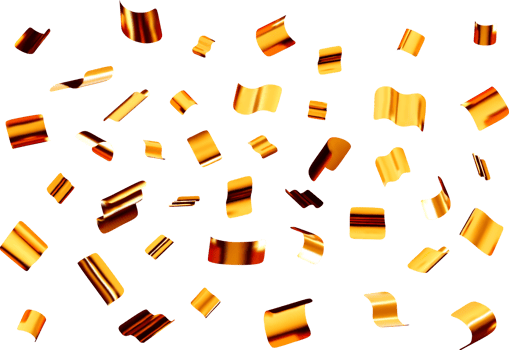 Dynamic Flow of 3D Golden Shapes in Motion png